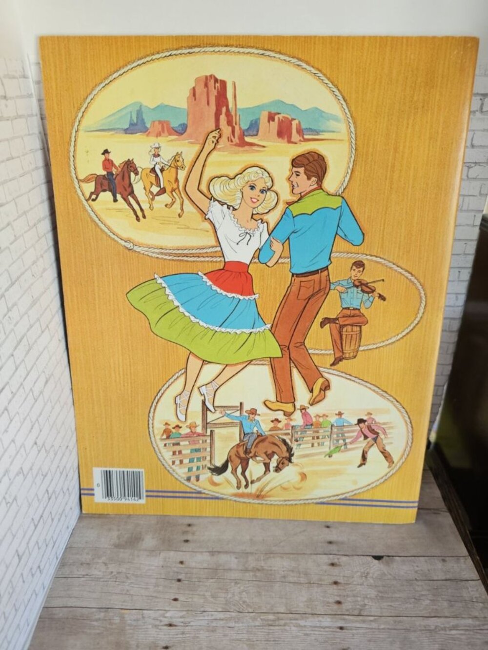 1982 Western Barbie Paper Doll Whitman Complete Vintage Cowgirl Fashion Book - Picture 2 of 3